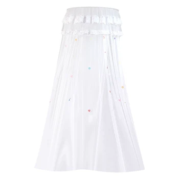 

Children Elegant Tulle Bed Baby Netting Canopy Circular Round Dome Bedding Mosquito Net Baby Bedding Crib Netting Folding Baby