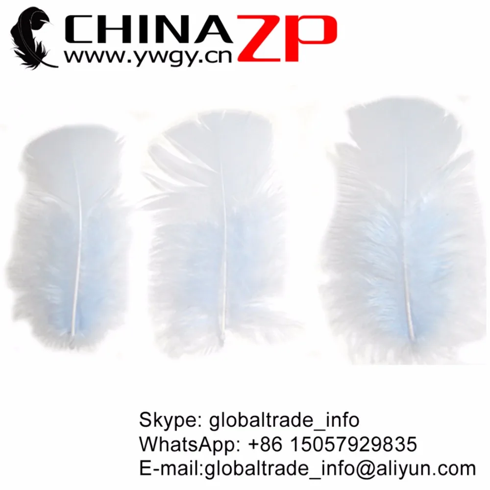 

Gold Manufacturer CHINAZP Factory Wholesale 500pcs/lot Dyed Light Blue Turkey Fluff Flat T-Base Body Plumage Feathers