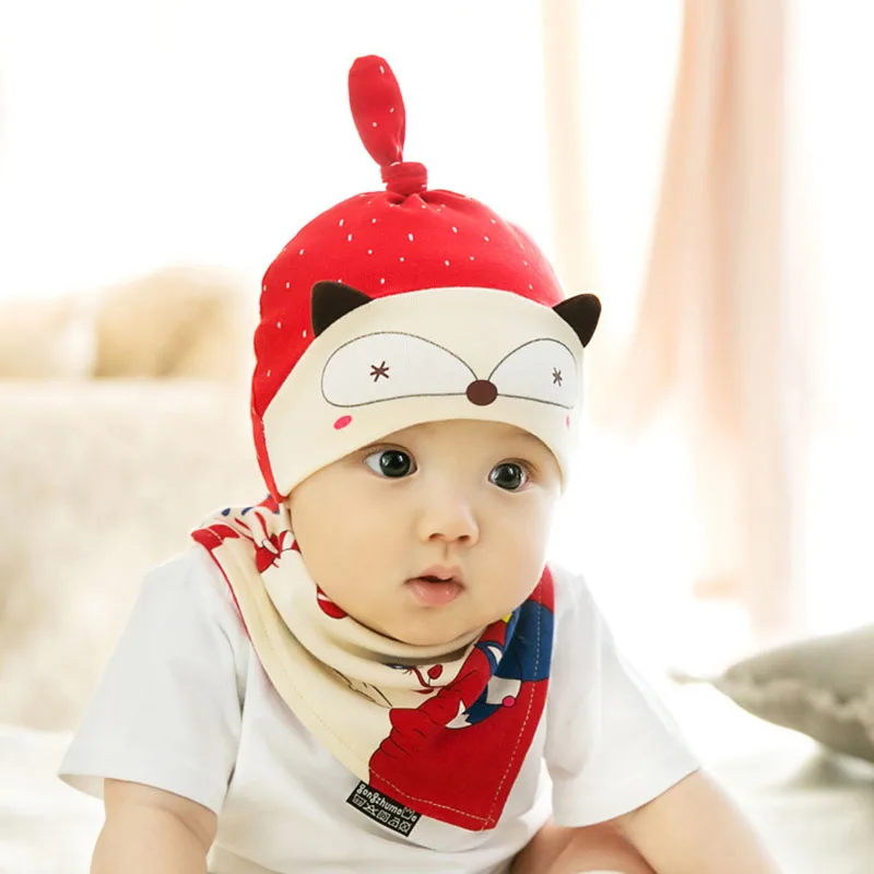 New Baby Hats 100% Cotton Spring Baby Caps for Newborn Boy Girl Infantil Print Soft Baby Hat Accessories 0-6 Months (2)