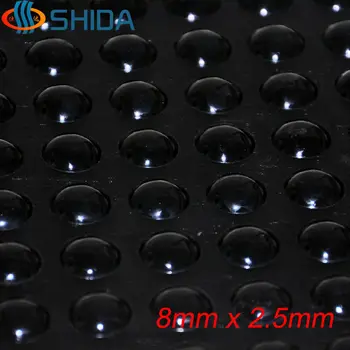 

Wholesale 2000PCS 8*2.5mm Self Adhesive Soft Black Anti Slip Round Bumpers Silicone Rubber Feet Pads Sticky Shock Absorber