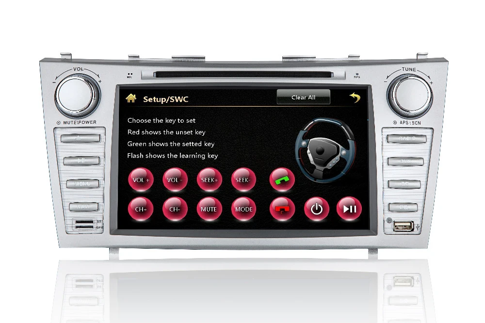 Top 8" Car DVD player with GPS BT/TV USB SD AUX,audio Radio stereo,Car multimedia headunit for TOYOTA CAMRY 2007 2008 2009 2010 2011 5