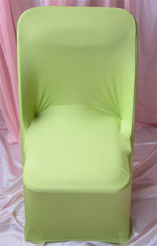 2-2-100 шт покрывало на складное кресло лайкра крышка стула/чехлы на стул из спандекса/свадебные чехлы для стула для украшения свадьбы и вечерние - Цвет: Olive Green