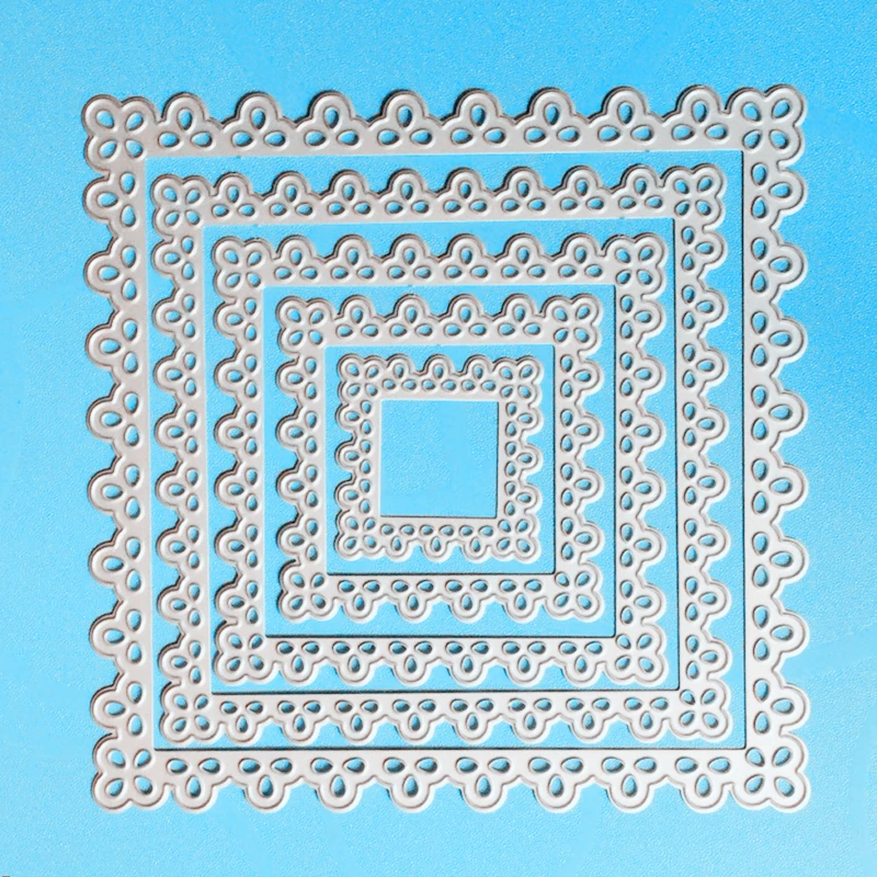 

YLCD780 Flower Frame Metal Cutting Dies For Scrapbooking Stencils DIY Album Paper Cards Decoration Embossing Folder Die Cuts
