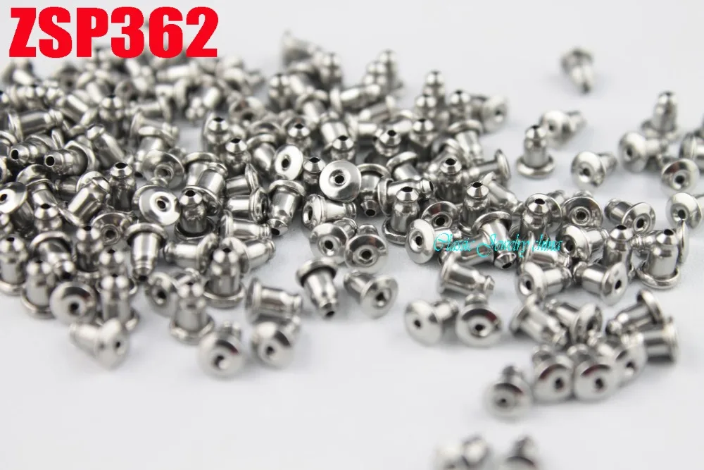 Серьги гвоздики из нержавеющей стали 100 шт. 10000 ZSP362|earring stopper|ear postback earrings |