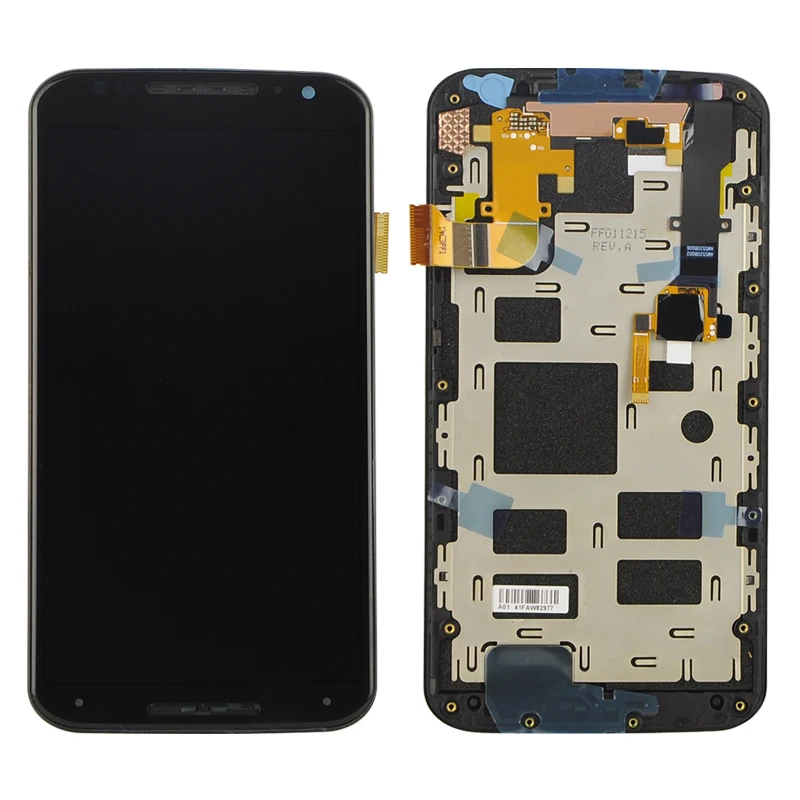 

Black White For Motorola Moto X2 XT1092 XT1095 XT1097 LCD Display + Touch Screen Sensor Digitizer with Frame Free Shipping