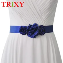 TRiXY S226 Элегантные украшения пояс цветы свадебные аксессуары цветок свадебное платье бисером ручной работы с поясом свадебный пояс
