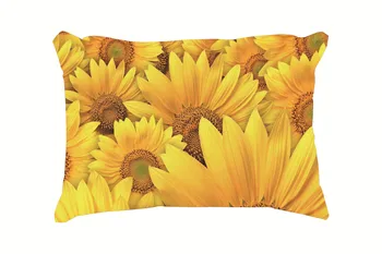 

Classic Sunflower Painting Style Personalized Cotton Throw Pillow Case Decorative Cushion Cover Pillowcase 20*30Inch(50*76cm)