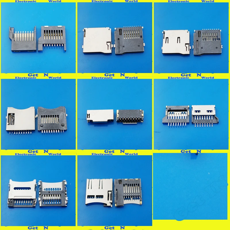 

8Models Micro SD Card Slot Connectors TF Card Deck for Phone Tablet
