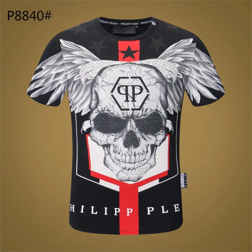 

2019 Man's T Shirt Summer Skulls Brand Clothes o-neck Short sleeve Tops tee Men School Tshirt Casual Male T-shirts New Clothing
