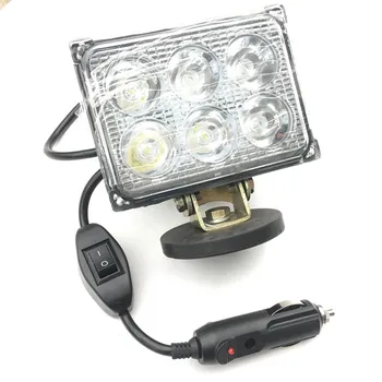 

12v/24v Cigarette lighter on/off portable Led Maintenance work light Magnetic base Fishing Hunting Camp Search Rescue Car light