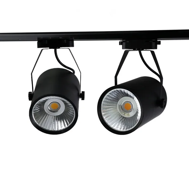 10w 20w 30w led track light aluminum ceiling rail track lighting cob