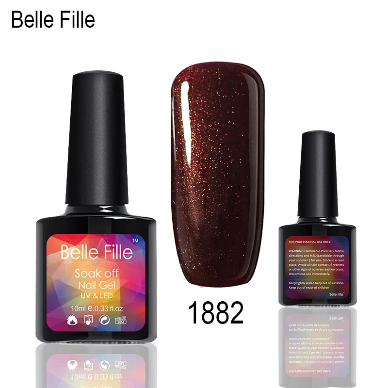 Гель лак для ногтей Belle Fille Little Bring Shining УФ гель Профессиональный нужно верхнее