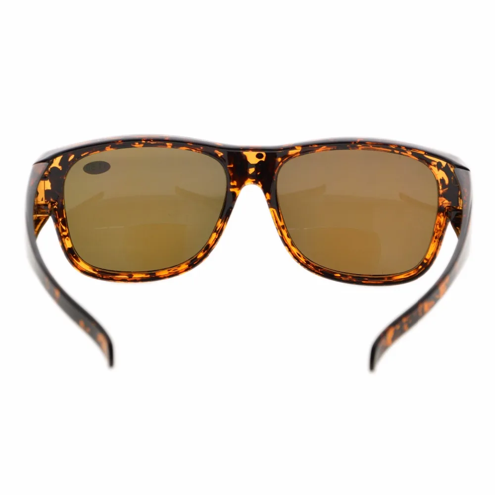 S022PGSG очечник, поликарбонат, поляризационные бифокальные Солнцезащитные очки, защита от солнца, чтобы носить поверх обычных очков