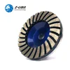 Z-LION 4" #50 Diamond Turbo Grinding Cup WheeI 50# Coarse Grit For Concrete Granite FIoor AIuminum Based Diamond Grinding WheeI
