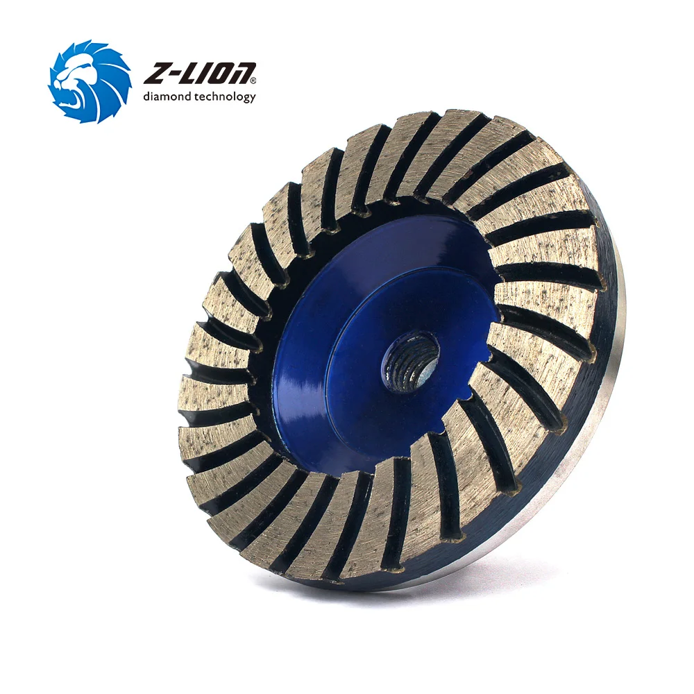 Z LION 4" 50 Diamond Turbo Grinding Cup Wheel 50 Coarse Grit For