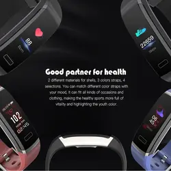 Фитнес трекер для мужчин трекер Smart Bluetooth браслет запястье 24 часа мониторинга сердечного ритма для Android и iOS
