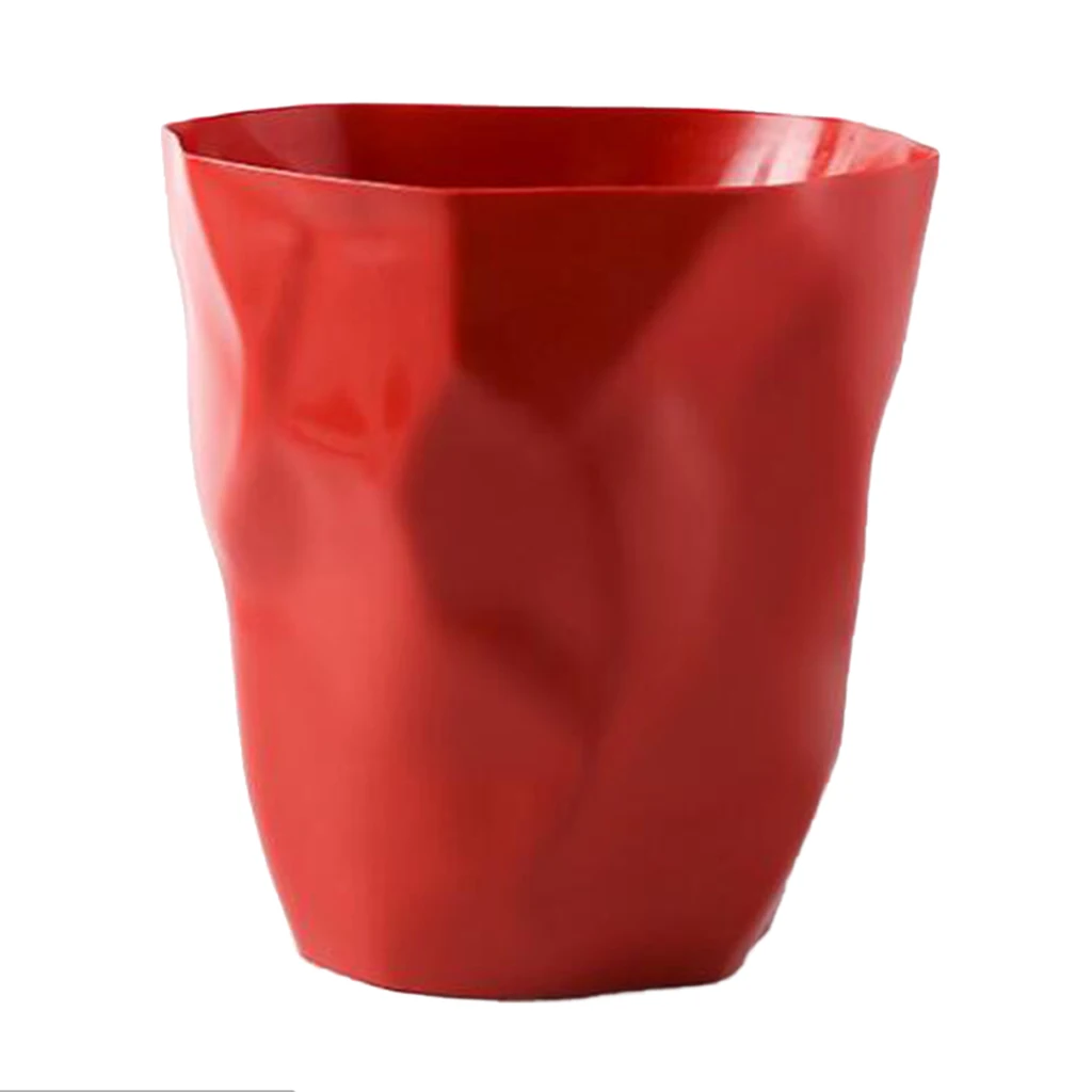 Modern Fashion Irregular Trash Can Plastic Wastebasket Dustbin for Home Office Car
