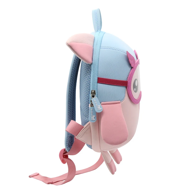 NOHOO Детский рюкзак для дошкольников, водонепроницаемый рюкзак с объемным рисунком свиньи-пилота, сумка для дошкольников 2-6 лет