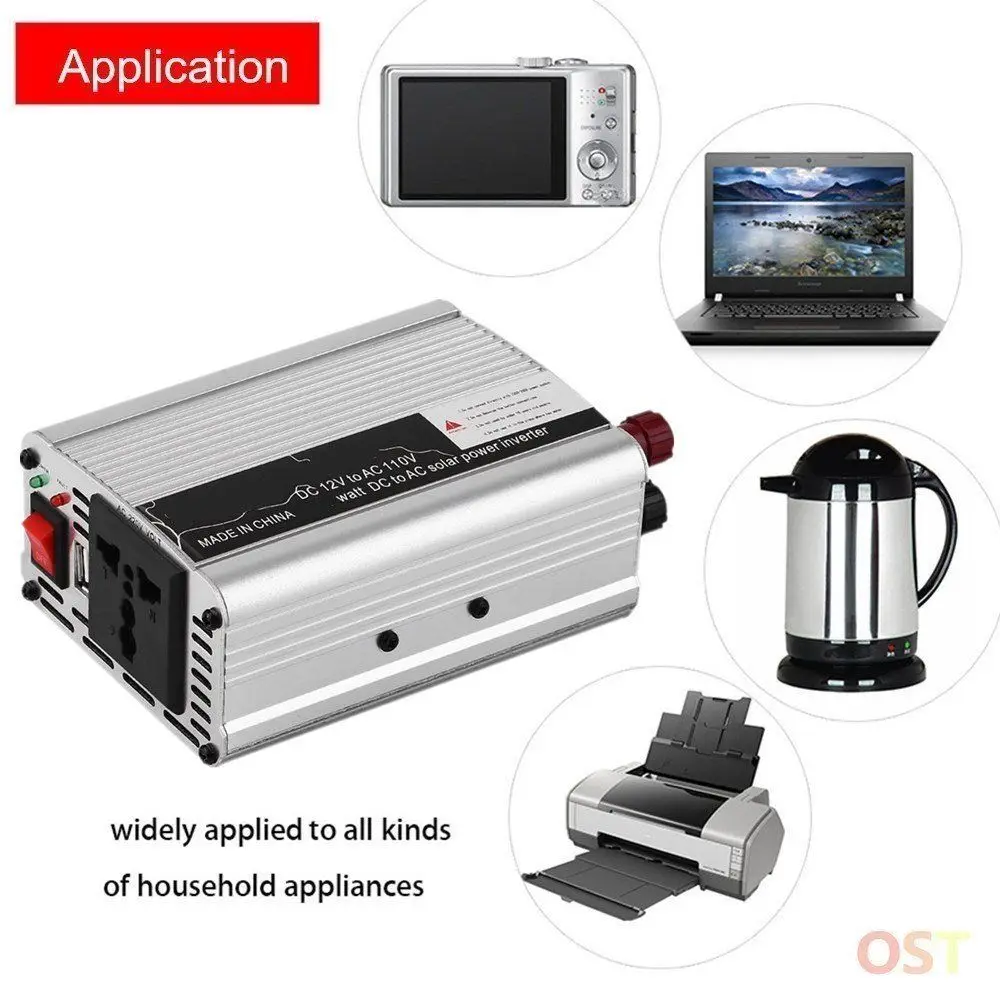 

Solar Power Inverter 6000W Peak 12V DC To 110V AC Modified Wave Converter Car Auto Power Inverter Vehicle Voltage Inverter
