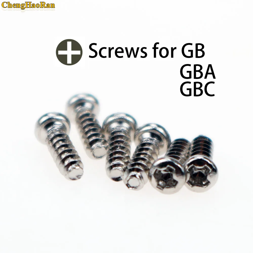 

ChengHaoRan 30pcs Replacement For Gameboy Cross Screw For GB GBA GBC Game Console Shell Case Triangle Screws