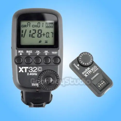 

Godox XT32C 2.4G Wireless 1/8000s High-speed sync Flash Trigger + XTR-16S for Canon Camera GODOX V850/V860/V850II/V860II Flahses