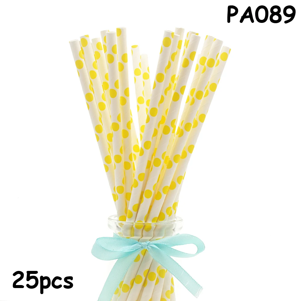 25pcs Drinking Paper Straws Gold Heart Star Stripe Paper Straws For Birthday Baby Shower Decoration Gift Party Event Supplies - Цвет: PA089