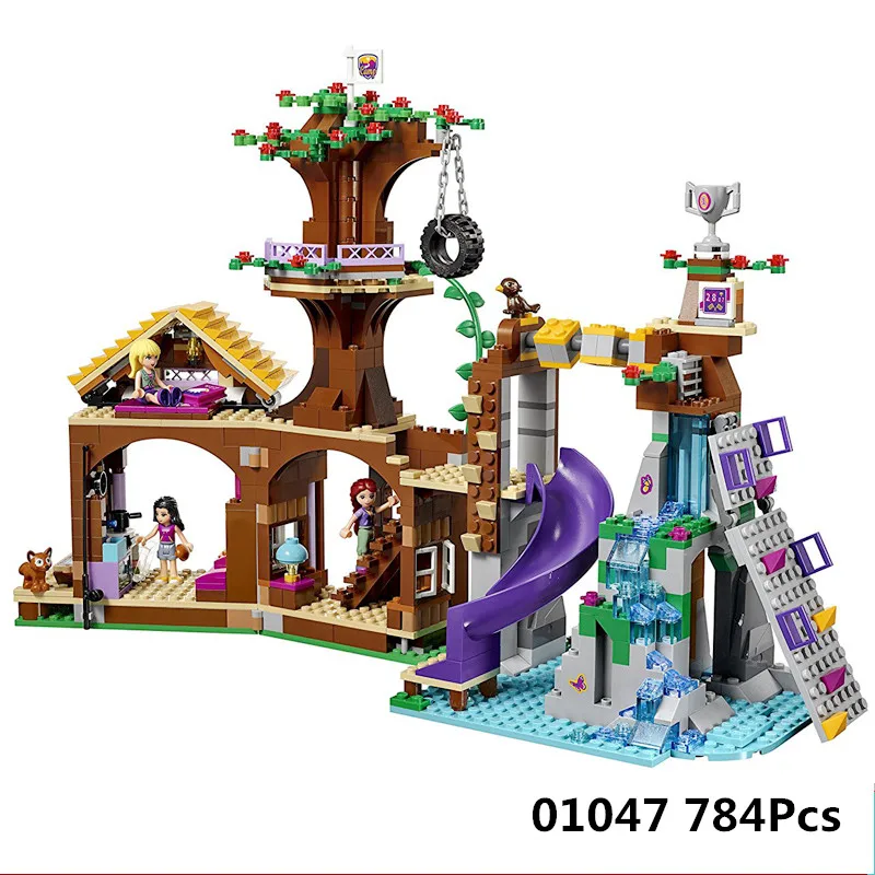 

Friends Series 01047 The Adventure Camp Tree House Good Model Building Blocks Brick Compatible 41122 Christmas Toys