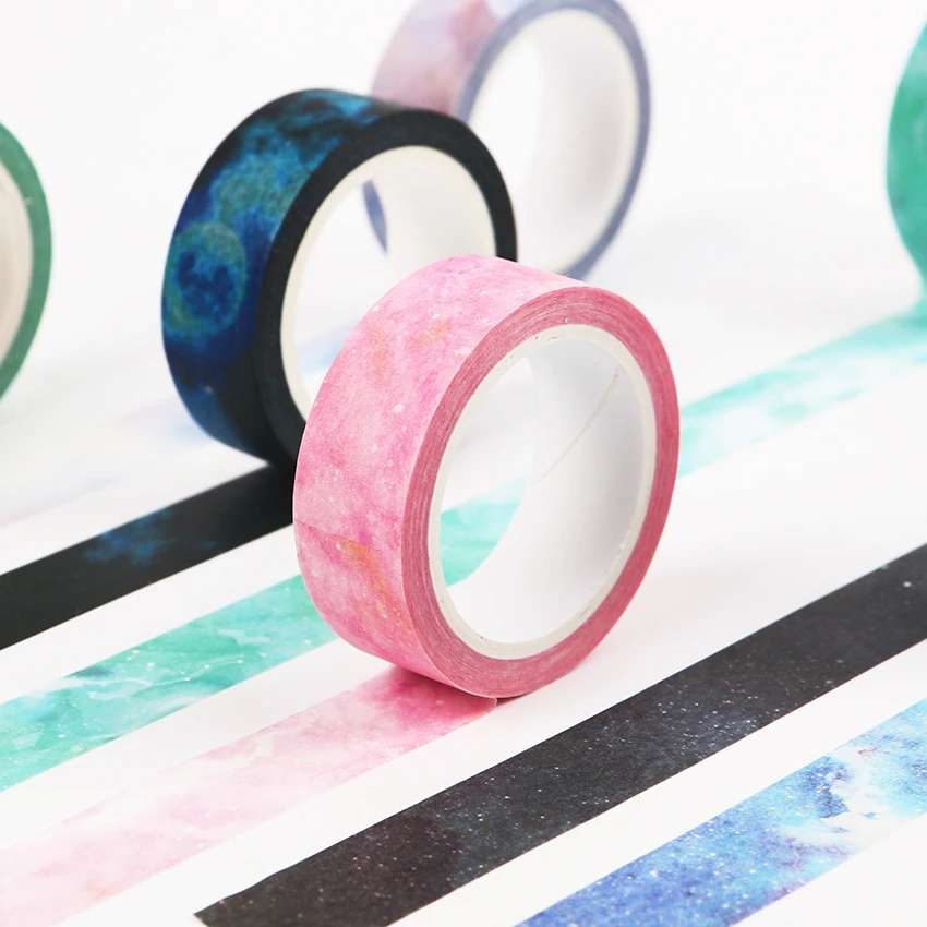 

1PC 1.5cmX8m The Fantastic Dream Color Decorative Washi Tape DIY Scrapbooking Masking Craft Tape School Office Supply