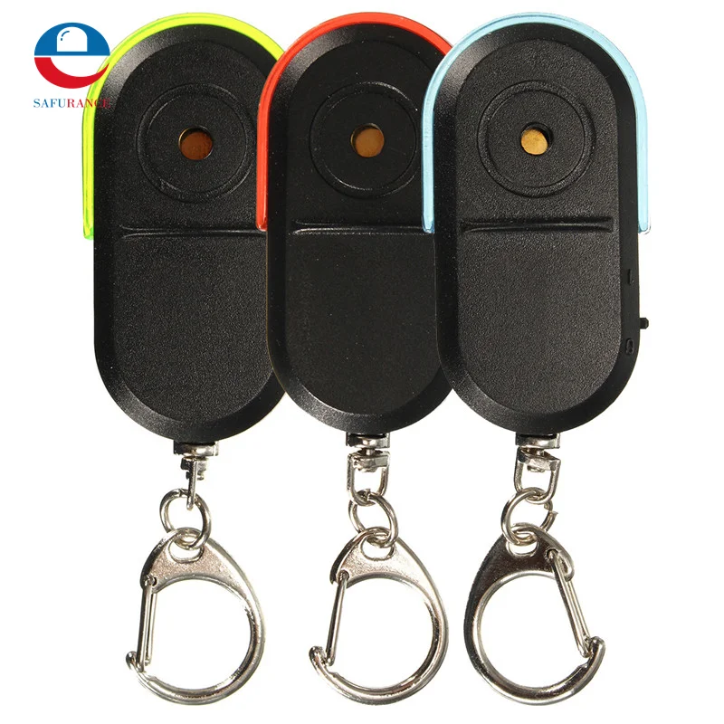 

Wireless Anti-Lost Alarm Key Finder Locator Keychain Whistle Sound LED Light High Quality