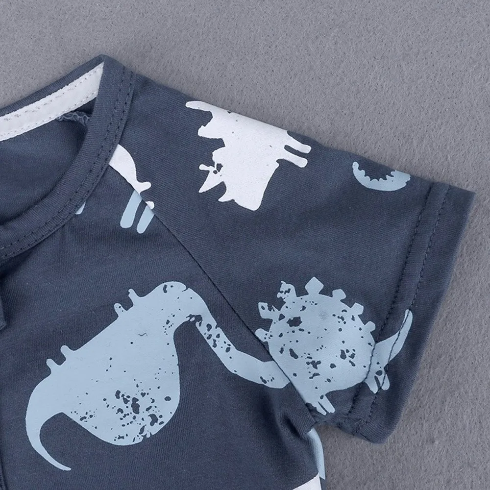 Летняя одежда для новорожденных мальчиков и девочек, комбинезон на молнии с динозавром, комбинезон carters, детский комбинезон, Одежда для младенцев, roupa de bebes