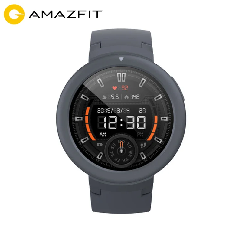 Original Amazfit Verge Lite Smart Watch Global Version GPS 1.3" AMOLED Screen Upgraded Smartwatch HR Sensor 20 Days Battery Life