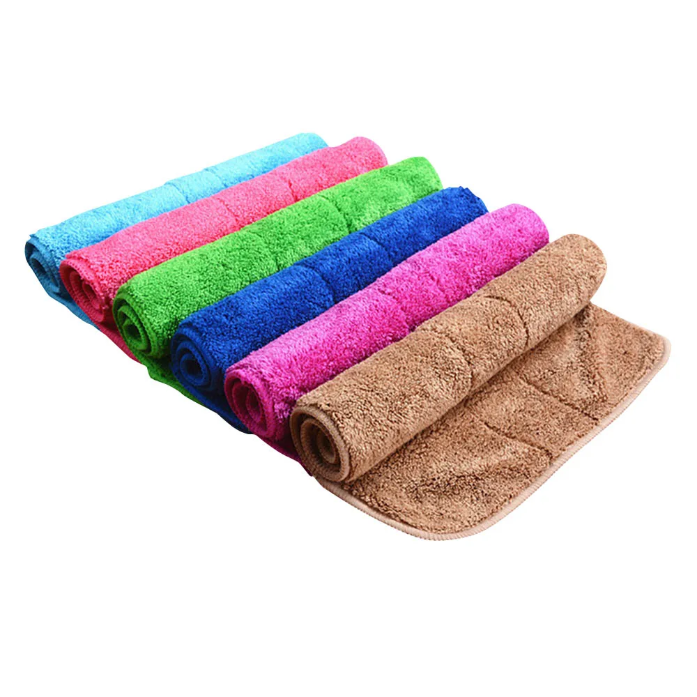 Buy Double thick coral fleece rag wipe floor cleaning
