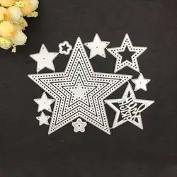 Новый дизайн ремесленный Металл режущие штампы Bling Stars Frame украшения высечки Скрапбукинг альбом бумага самодельная открытка Ремесло