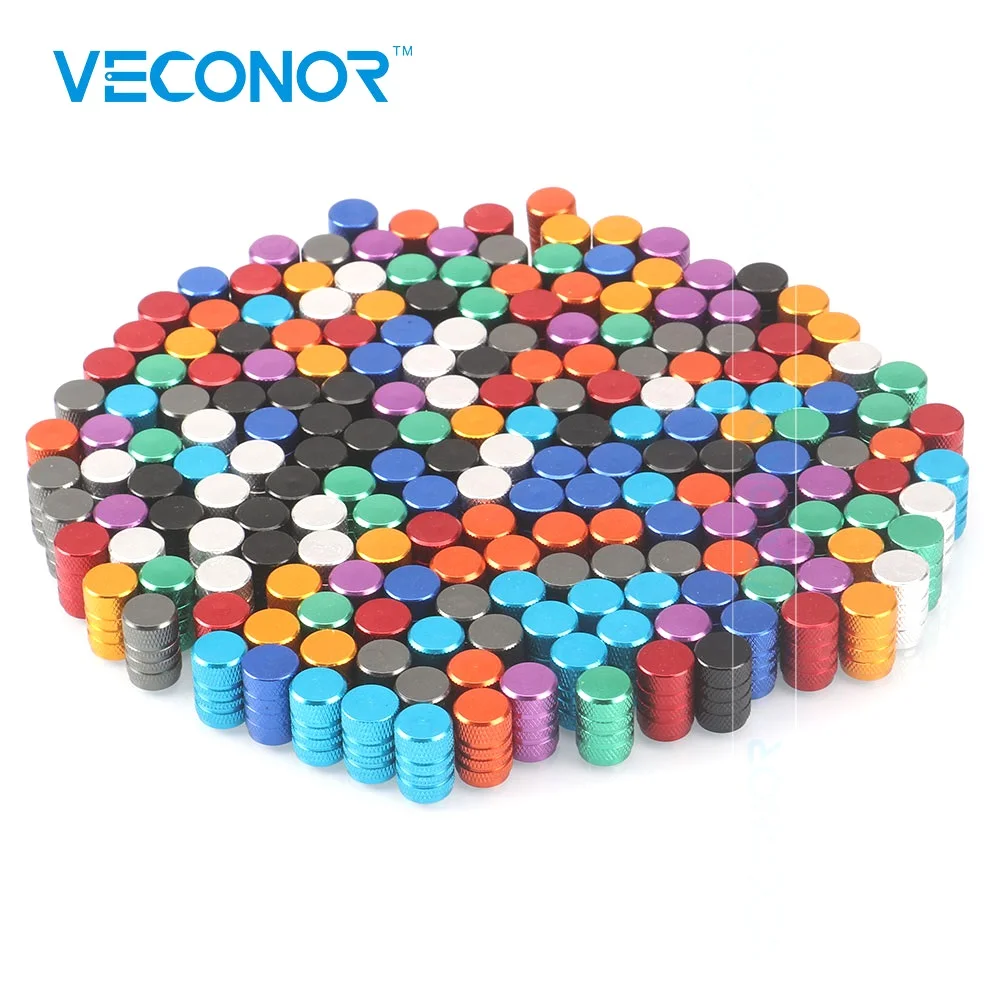Tappi Per Valvole Pneumatici A Forma Esagonale, In Lega, Colore Arcobaleno, Set Da 10 Pezzi, Universali Per Auto, Moto, Bici, Camion, SUV