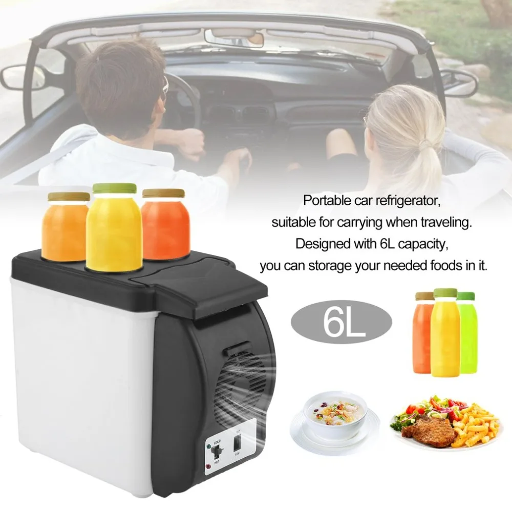 

6L Large Capacity Car Truck Electric Fridge Travel Household Refrigerator Multi-Function Fridge Warmer Cooler Freezer Dual Use