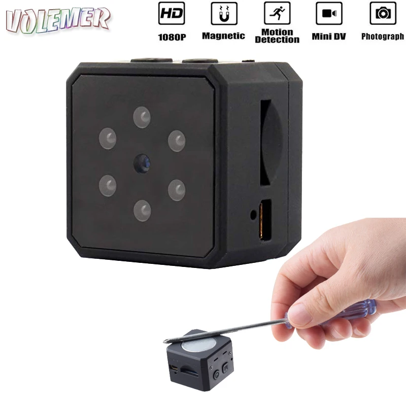 

Volemer Md16 Mini Camera 1080P Sensor Hd Infrared Night Version Video Camcorder Motion Detection Dv Dvr Home Security Micro Cam