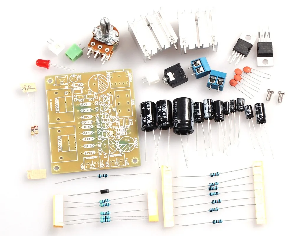 Tda2030A Tda2030A Power Amplifier Board Parts Two-Channel DIY Tda2030A Brown