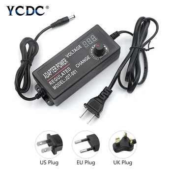 

Adjustable Power Supply Regulated power supply adatpor 3 12 24 V Adapter DC Universal adapter with display screen voltage
