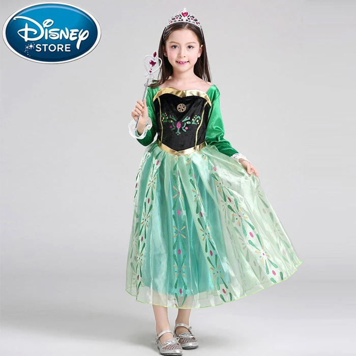 Платье Disney Холодное сердце Анна Эльза София платье Рапунцель костюм для детей|skirt
