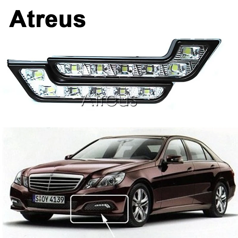 

Atreus 2X For VW polo passat b5 b6 Mazda 3 6 cx-5 Toyota corolla Ford focus 2 Fiesta Car Daytime Running Lights DRL Fog Lamp LED