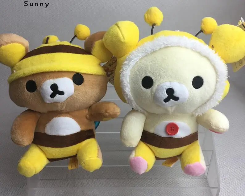 2 шт./лот смешанные стили Медведь Rilakkuma, плюшевый игрушка, Свадебные/вечерние/компания юбилей рекламные Rilakkuma Медведь Подарки Игрушка - Цвет: Коричневый