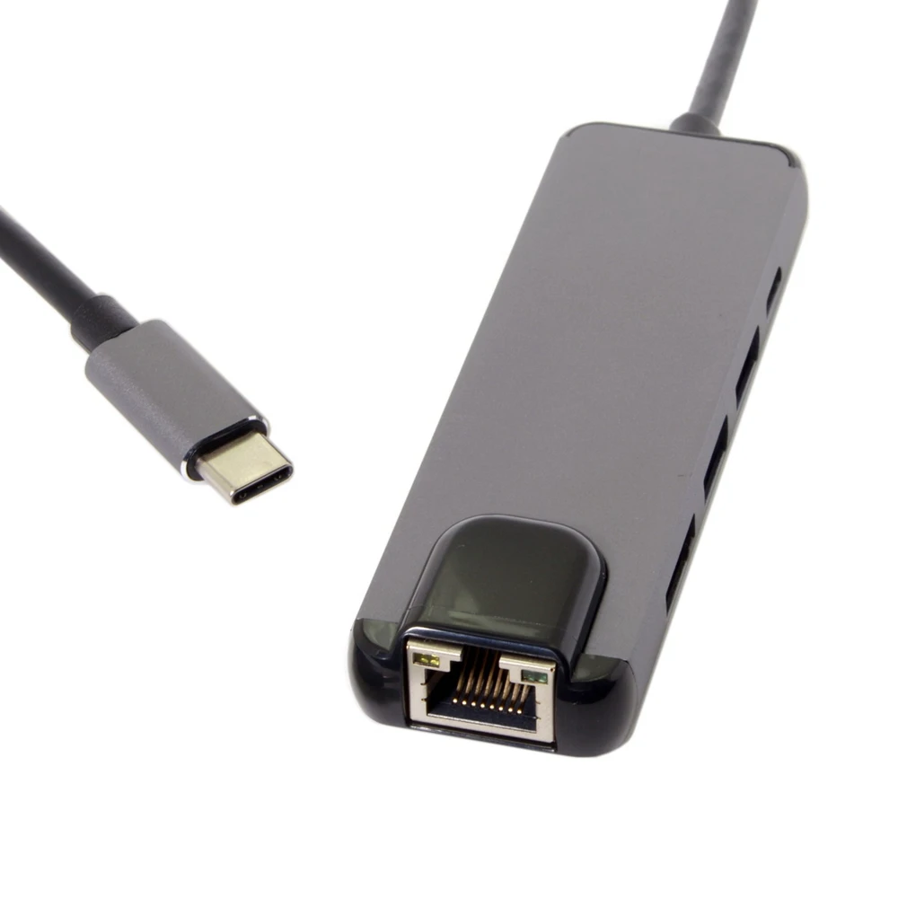 MLLSE Тип-C концентратор USB 5 в 1 HDMI Порты и разъёмы Gigabit Ethernet Порты и разъёмы Rj45 адаптер USB 3,0 концентратор VC0190