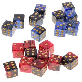

10Pcs/Pack Dices D6 Six Sided Dice Die Dices for Playing Dungeons & Dragons TRPG MTG Board Games