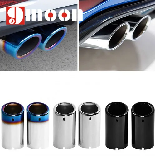 

car styling Stainless steel Exhaust Muffler Tip Pipe auto accessories For VW Volkswagen Jetta MK6 1.4T Golf 6 Golf 7 MK7 1.4T