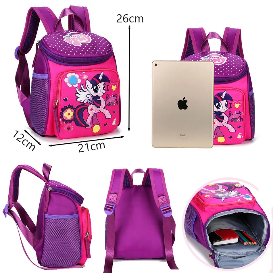 My little pony School bags for Toddler Kids Cute Children Mini Hello Kitty schoolbag Cartoon orthopedic Backpack for boys girls (5)