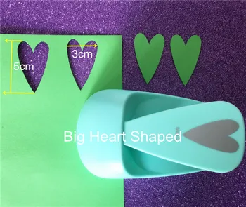 

Free Shipping new big heart shaped save power paper/eva craft punch Scrapbook Handmade DIY hole punches love loving puncher