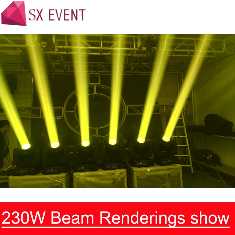 230 Вт 7R перемещение головного света 7R Луч Moving Head Шарпи Лира луч Сенсорный экран Beam7r балка 230 Вт освещение для сцены Дискотека 6 шт./лот