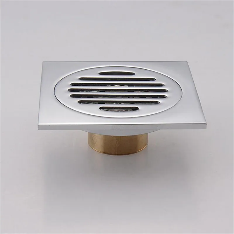HOT SELL!!! Copper deodorant floor drain chrome plated,Balcony/kitchen