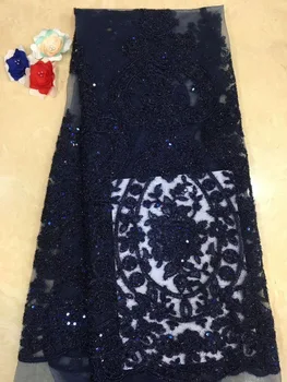 

African Lace Fabrics 5yard Snow Guipure Lace Fabric 2019 High Quality Nigerian Cord Lace Fabric For Wedding Dresses D235