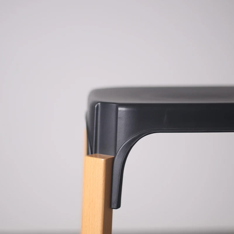 Минималистский современный Дизайн Сталь дерево барный стул твердой деревянная нога металлический База барный стул Caft Лофт счетчик табурет 68 см высота сиденья